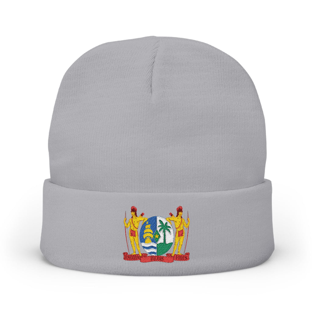 Suriname Coat of Arms Embroidered Knit Beanie