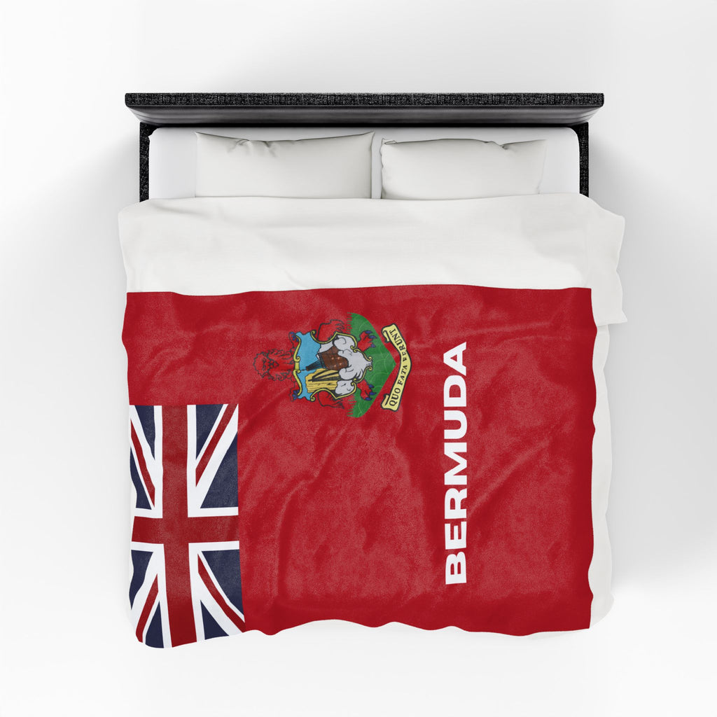 Bermuda Flag Velveteen Plush Blanket