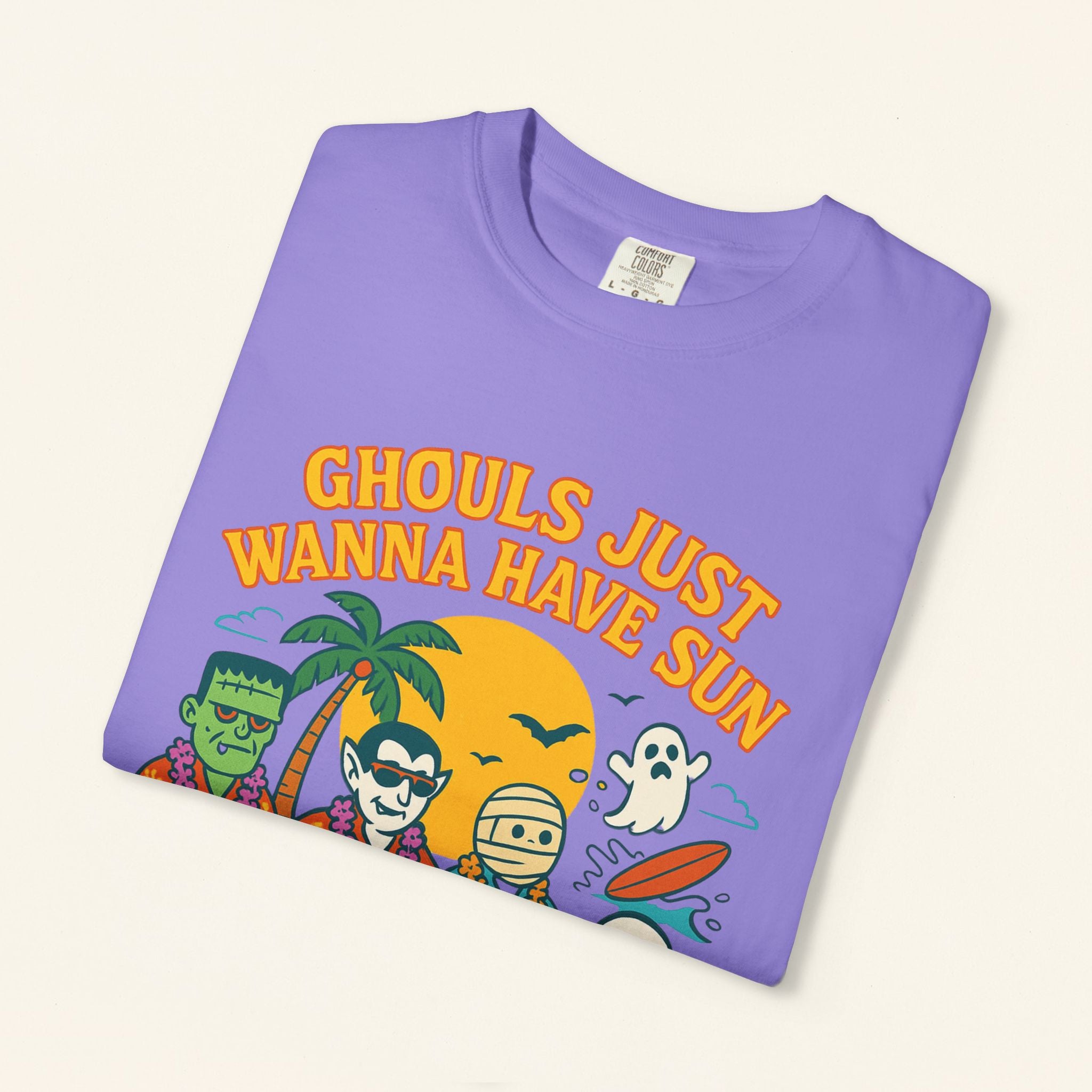 Halloween Beach Party T-Shirt, Fun Graphic Tee, Ghouls Just Wanna Have Sun Shirt, Unisex Casual Tee, Summer Vibes Shirt - Irie Blues Boutique