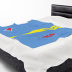 Aruba Flag Velveteen Plush Blanket