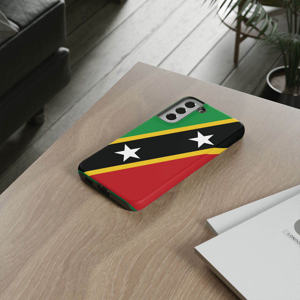 Saint Kitts and Nevis Flag Tough Phone Case -USVI Protective Phone Cover, Caribbean Flag Design, Flag Lover Gift, Island Phone Accessories, - Irie Blues Boutique