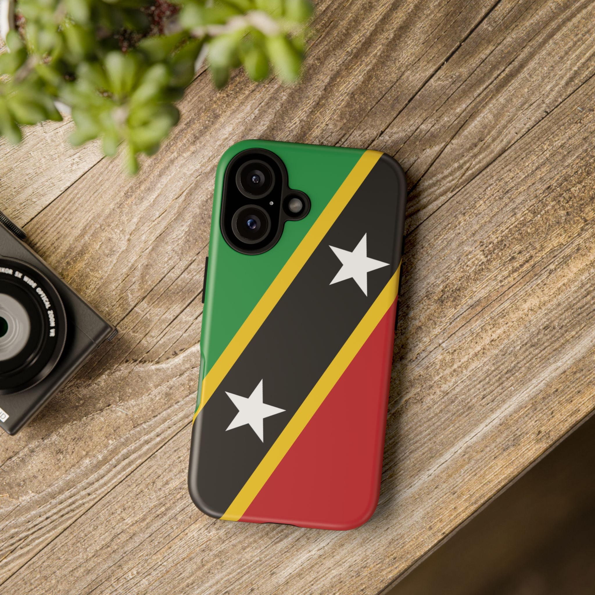 Saint Kitts and Nevis Flag Tough Phone Case -USVI Protective Phone Cover, Caribbean Flag Design, Flag Lover Gift, Island Phone Accessories, - Irie Blues Boutique