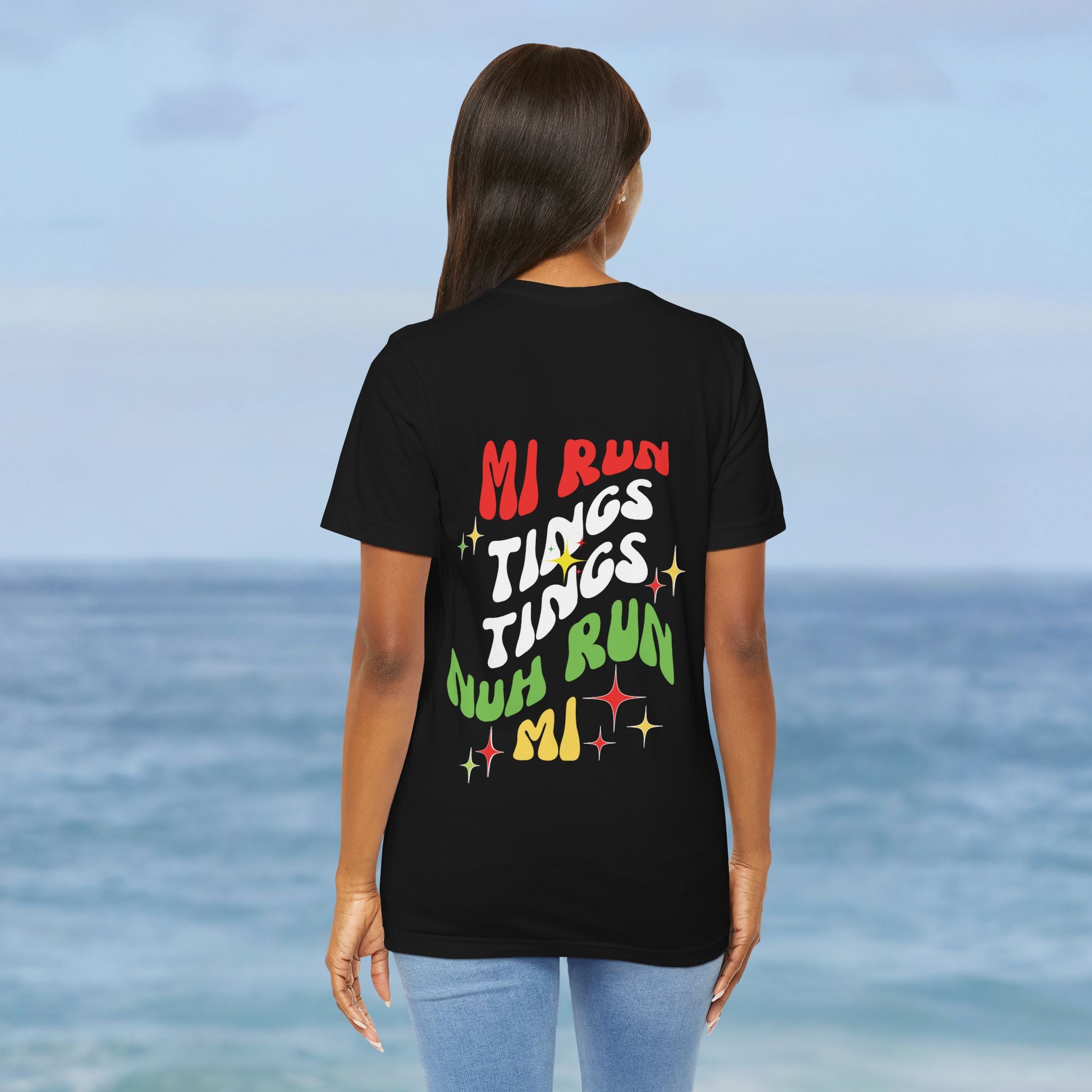 Daily Affirmation Mi Run Tings Caribbean Phrase T-Shirt - Irie Blues Boutique