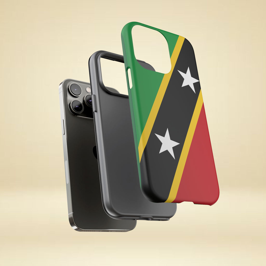 Saint Kitts and Nevis Flag Tough Phone Case -USVI Protective Phone Cover, Caribbean Flag Design, Flag Lover Gift, Island Phone Accessories, - Irie Blues Boutique
