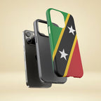 Saint Kitts and Nevis Flag Tough Phone Case -USVI Protective Phone Cover, Caribbean Flag Design, Flag Lover Gift, Island Phone Accessories, - Irie Blues Boutique