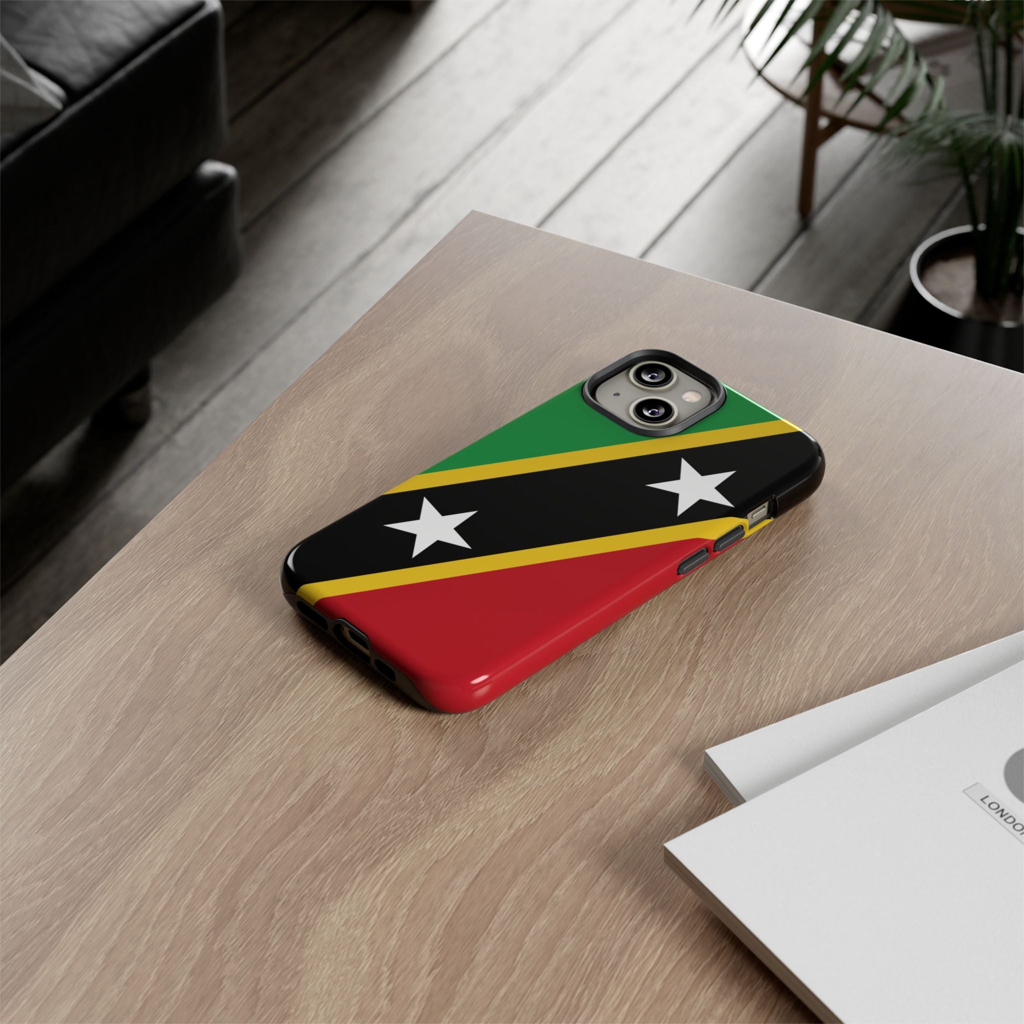 Saint Kitts and Nevis Flag Tough Phone Case -USVI Protective Phone Cover, Caribbean Flag Design, Flag Lover Gift, Island Phone Accessories, - Irie Blues Boutique