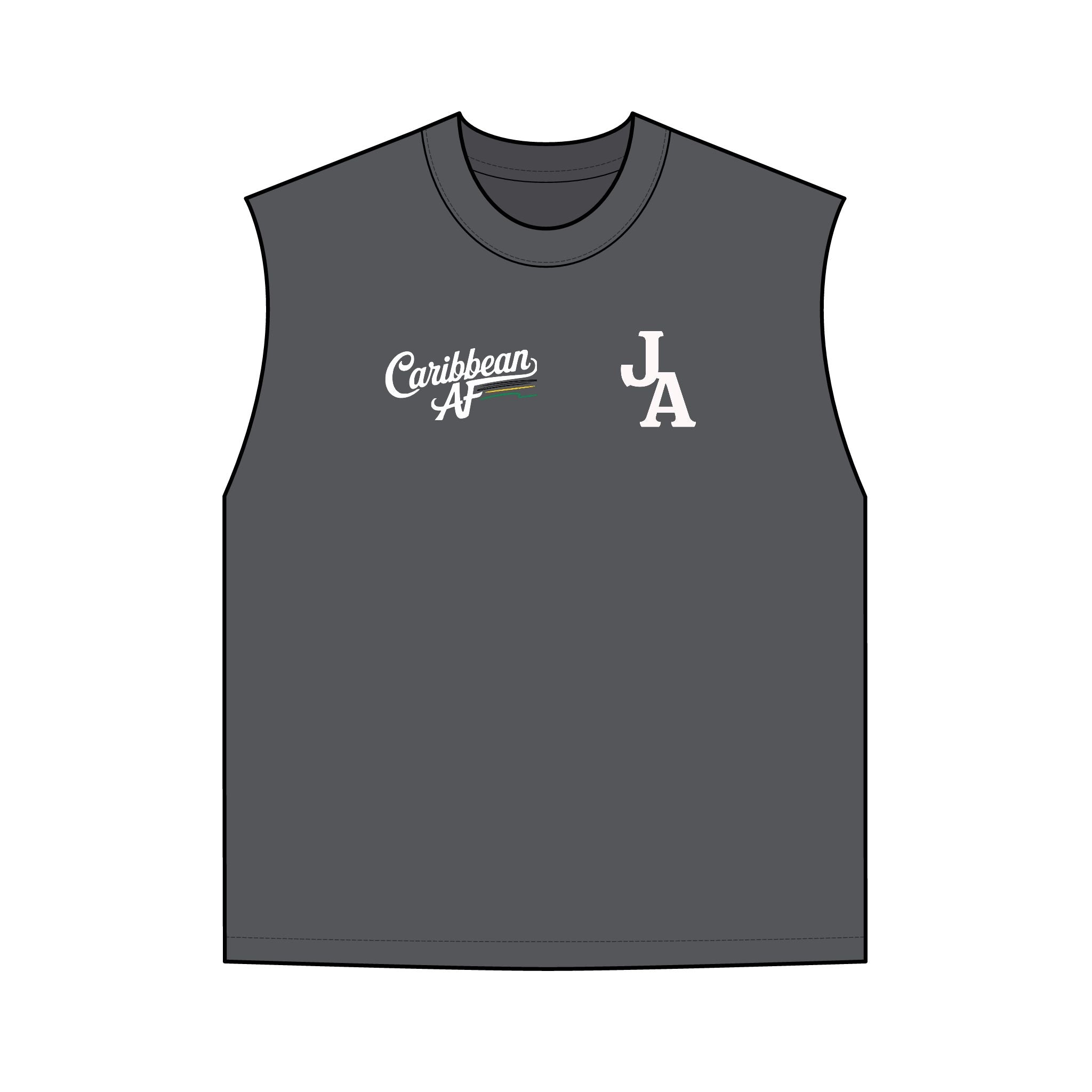 JA Caribbean Tank Top — Retro Island Vibe Sleeveless Tee - Irie Blues Boutique