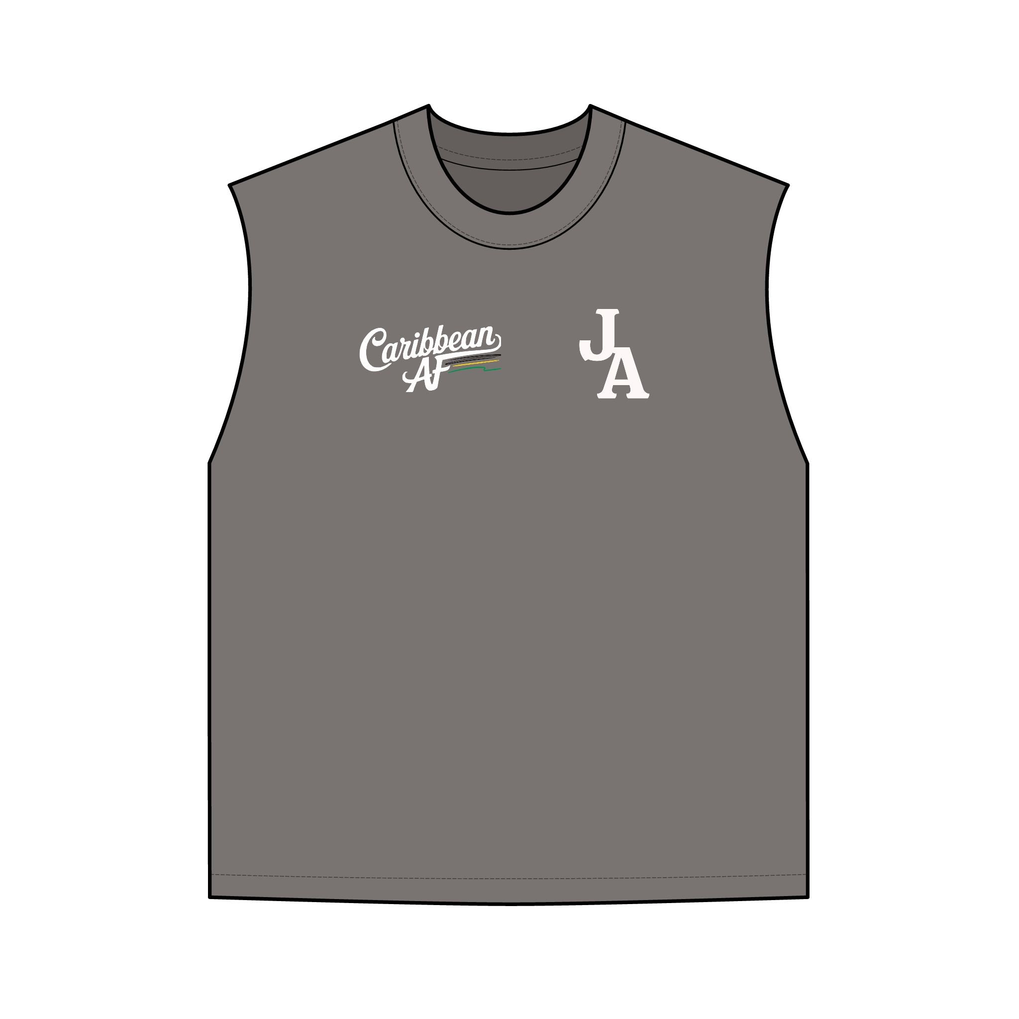 JA Caribbean Tank Top — Retro Island Vibe Sleeveless Tee - Irie Blues Boutique