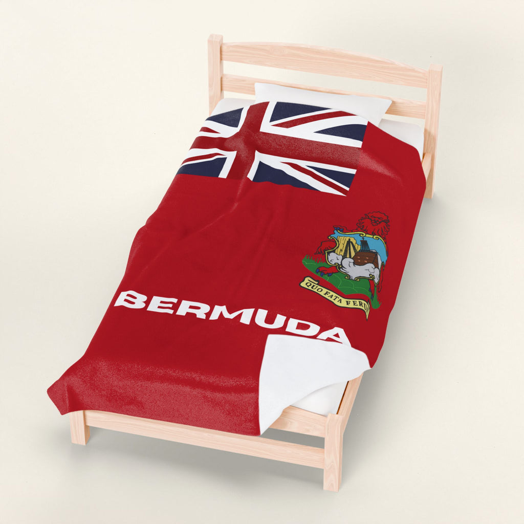 Bermuda Flag Velveteen Plush Blanket
