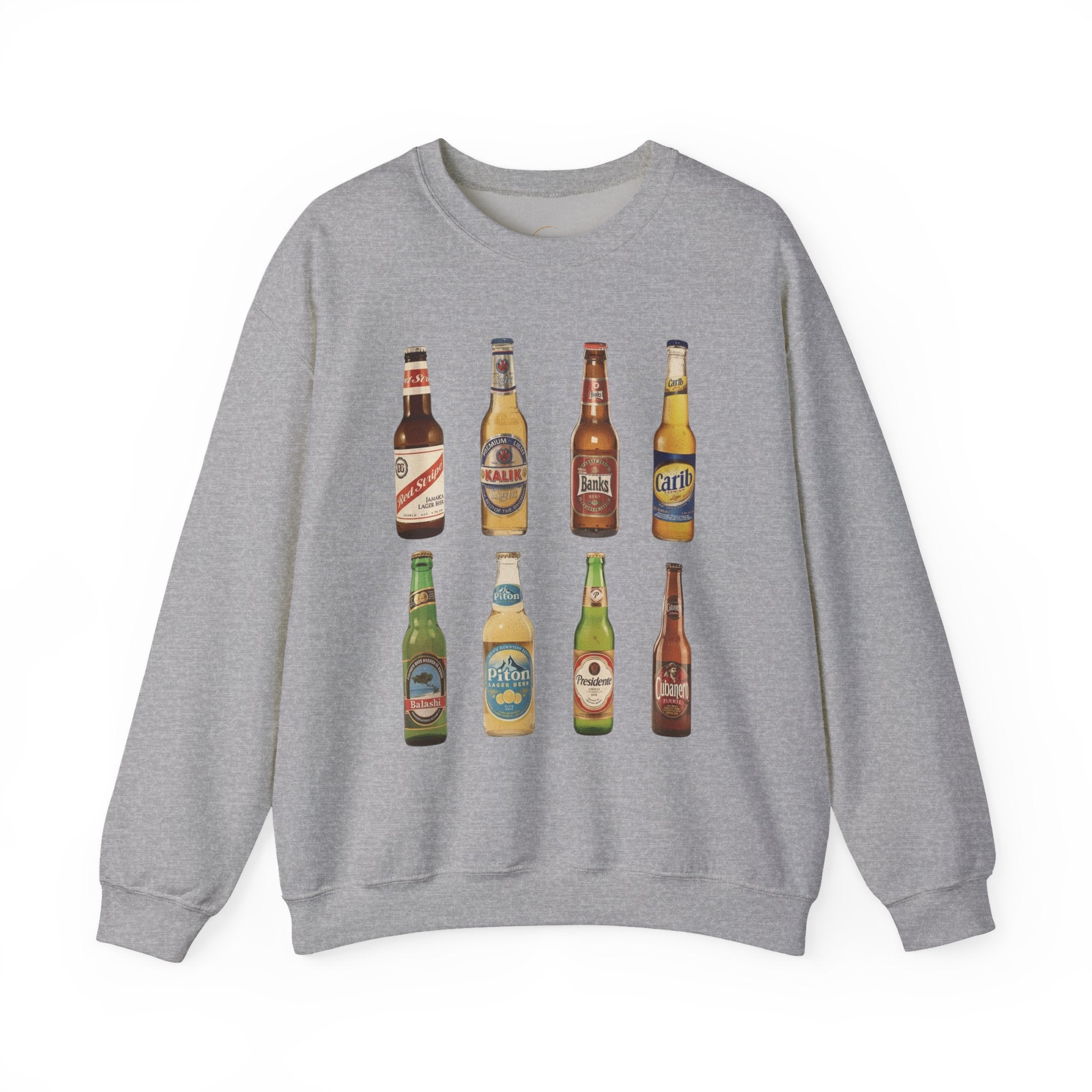 Vintage Retro Caribbean Beer Bottles Unisex Sweatshirt