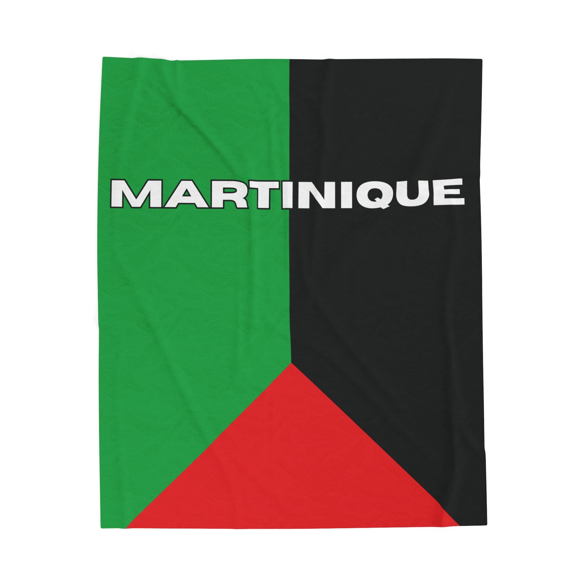 Martinique Flag Velveteen Plush Blanket - Irie Blues Boutique