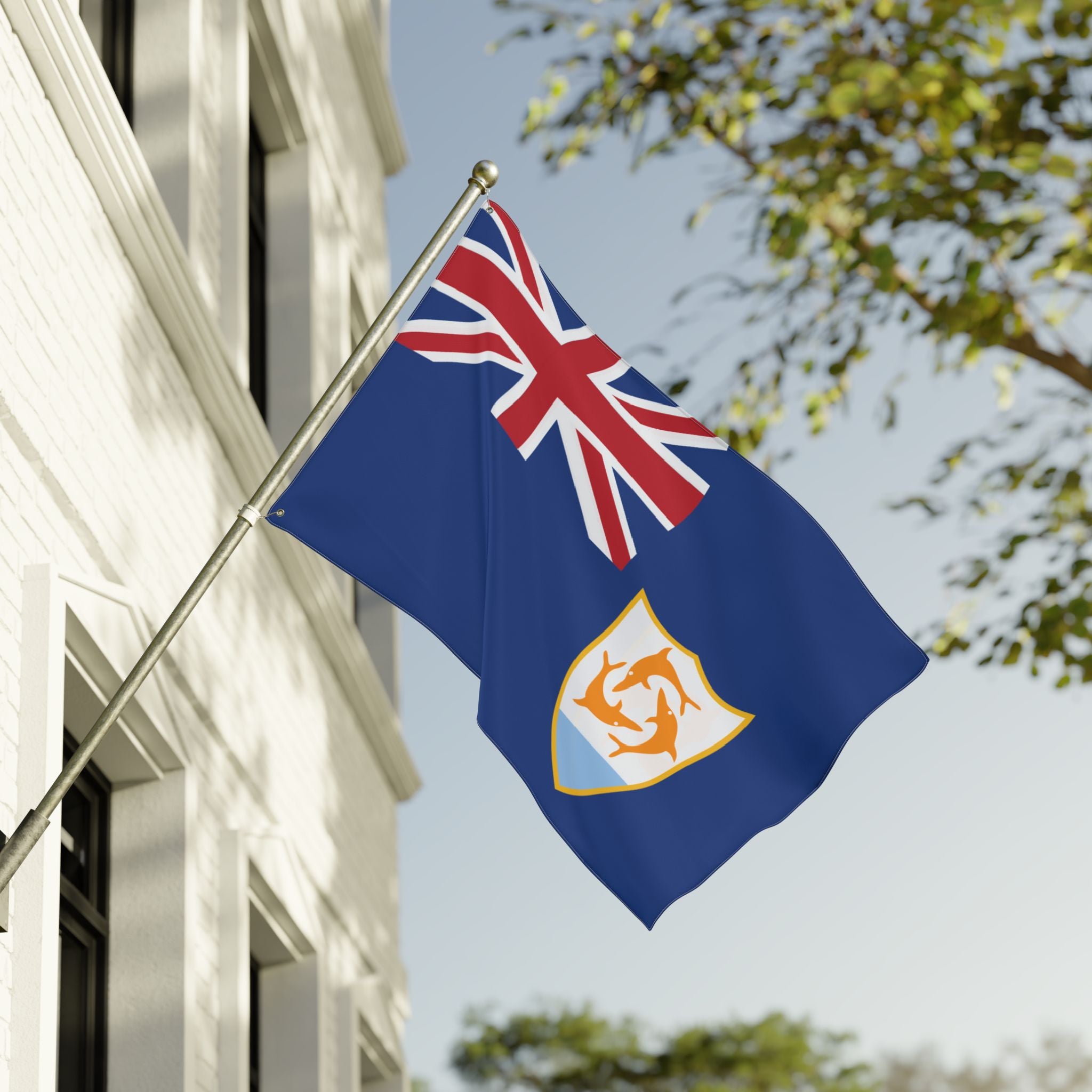 Anguilla Flag Double Sided Flag