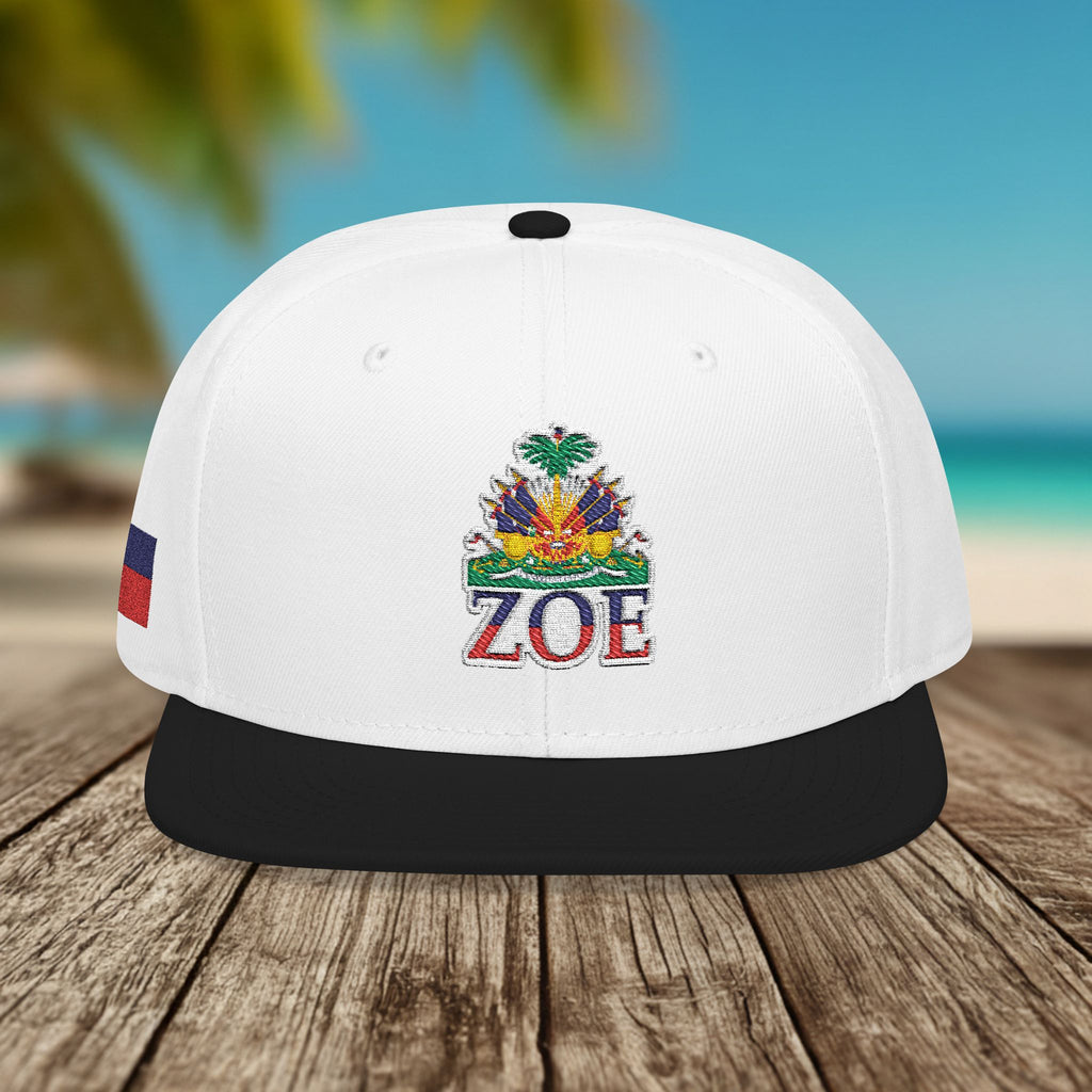 Haiti Zoe Embroidered Snapback Hat