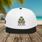 Haiti Zoe Embroidered Snapback Hat