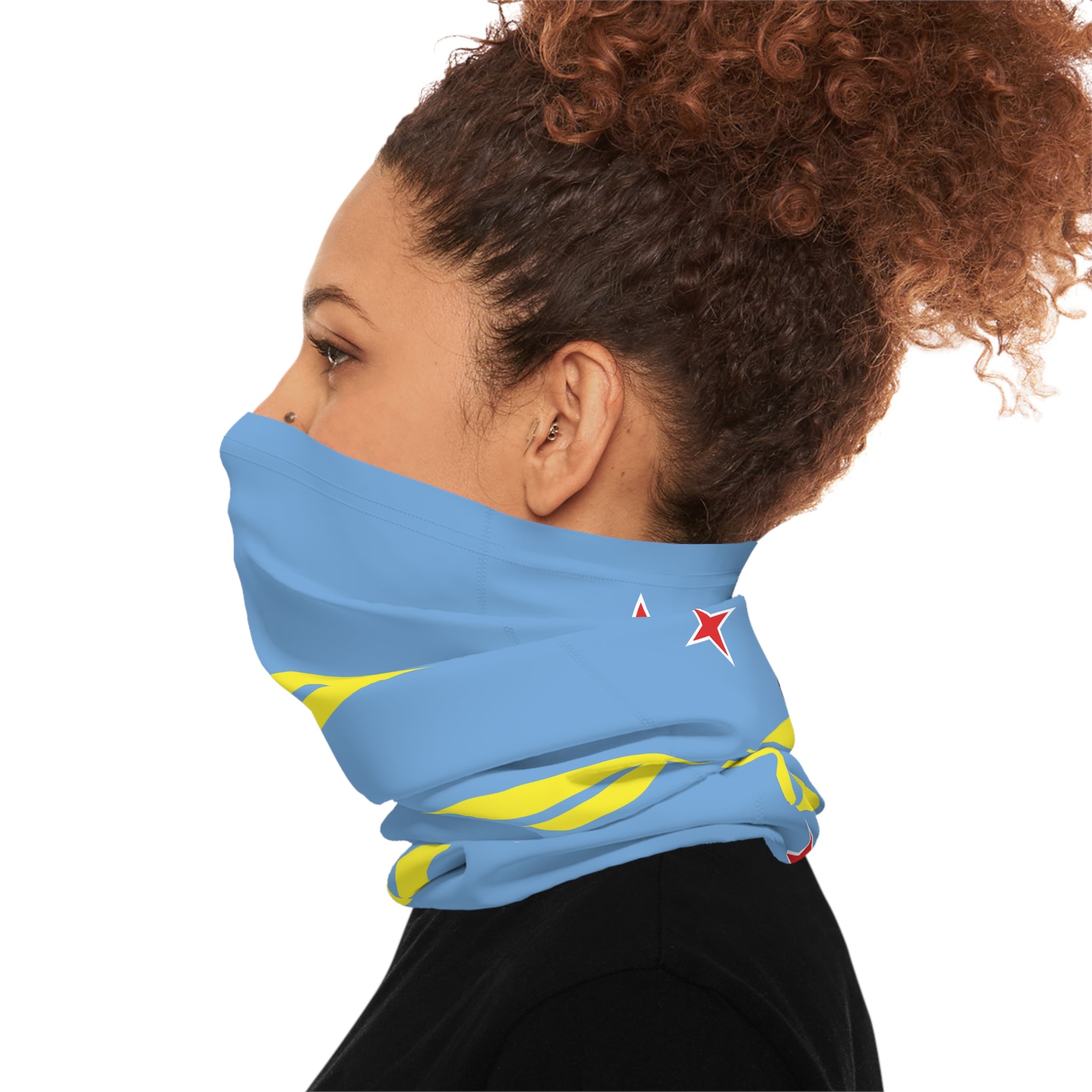 Aruba Flag Neck Gaiter Carnival Mask - Irie Blues Boutique