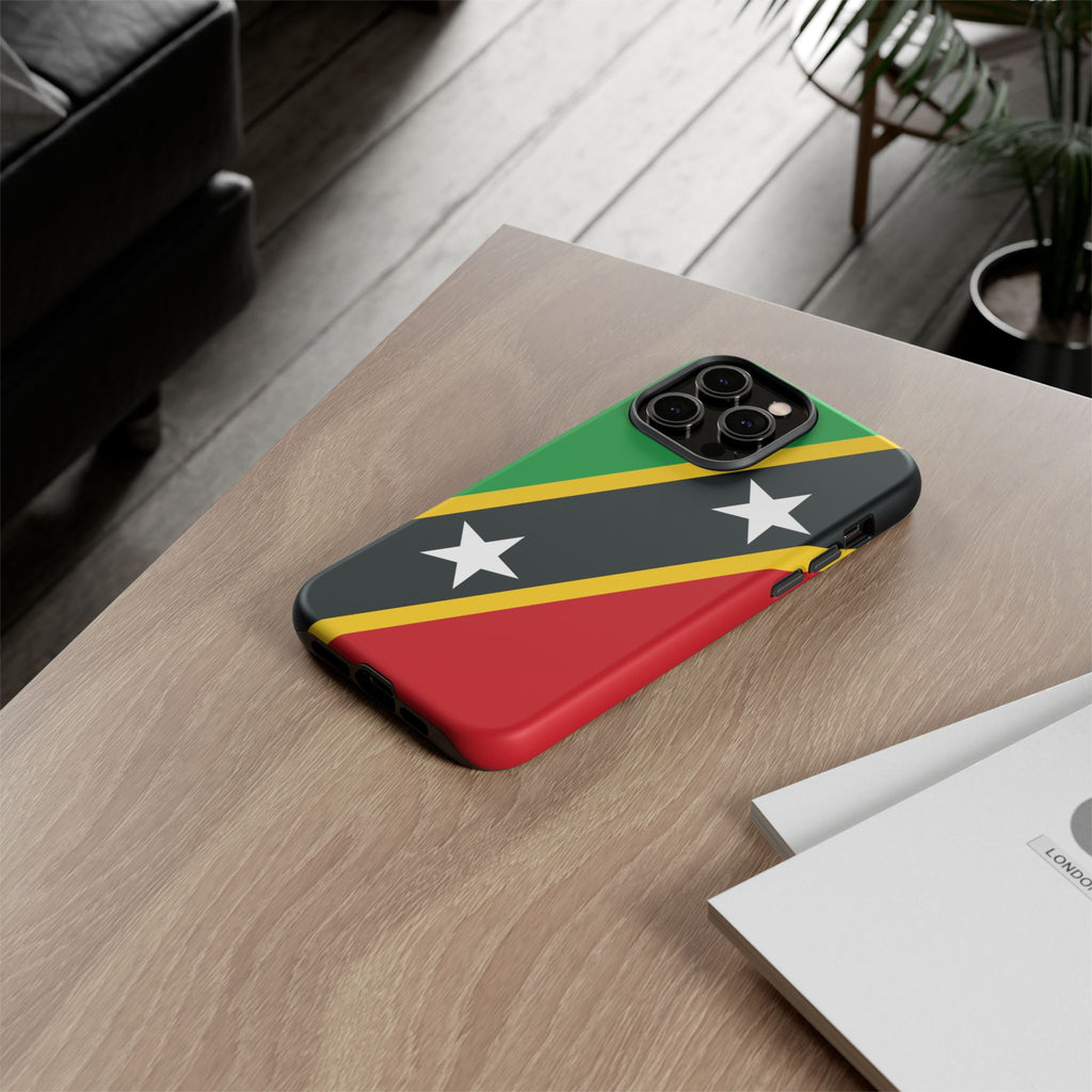 Saint Kitts and Nevis Flag Tough Phone Case -USVI Protective Phone Cover, Caribbean Flag Design, Flag Lover Gift, Island Phone Accessories, - Irie Blues Boutique