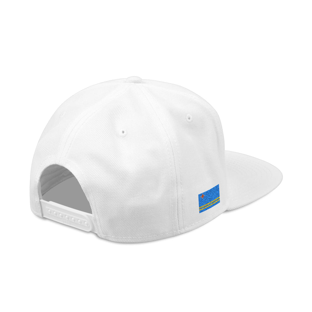Aruba Coat of Arms Embroidered Snapback Hat - Irie Blues Boutique