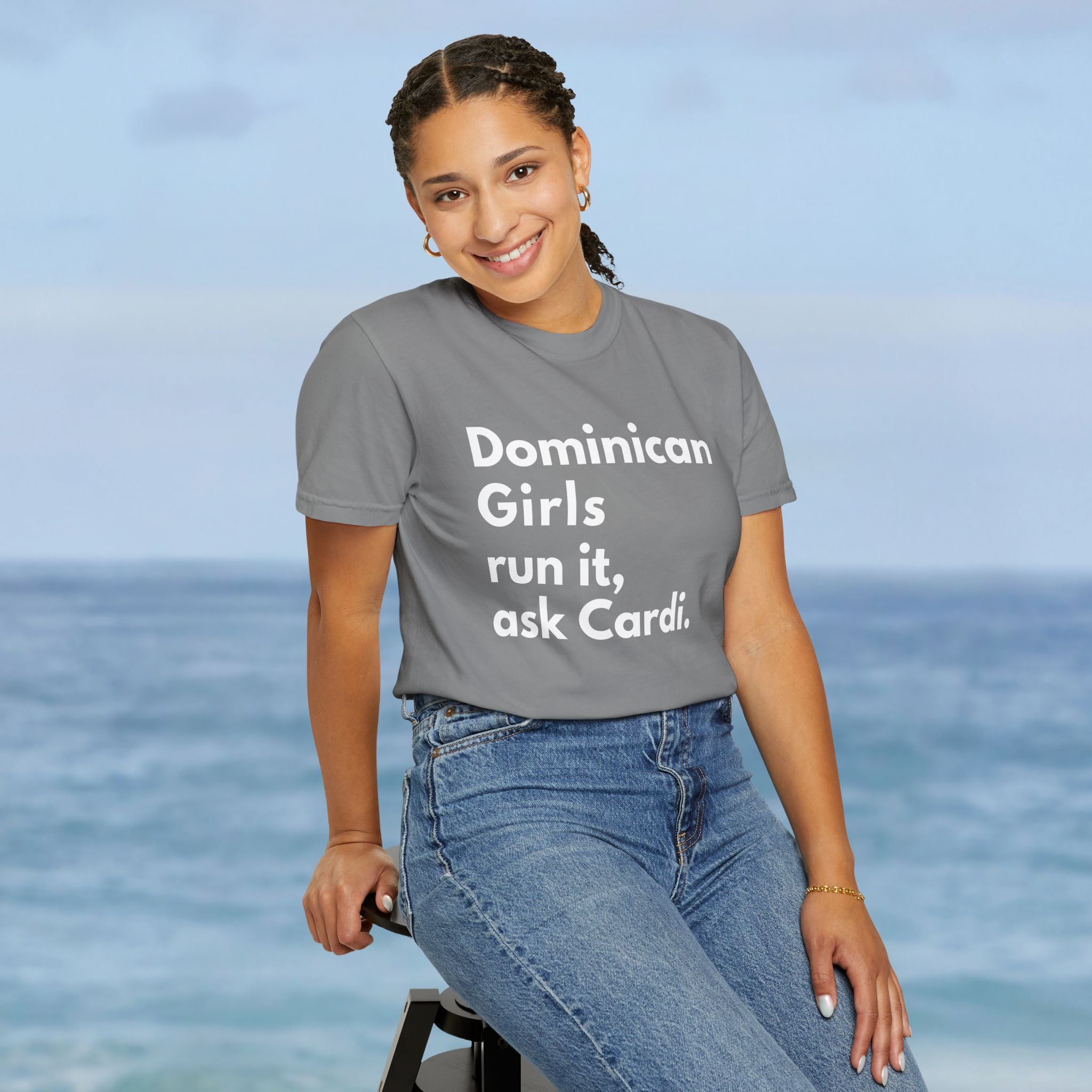 Dominican Girls Run It, Ask Cardi T-Shirt - Irie Blues Boutique