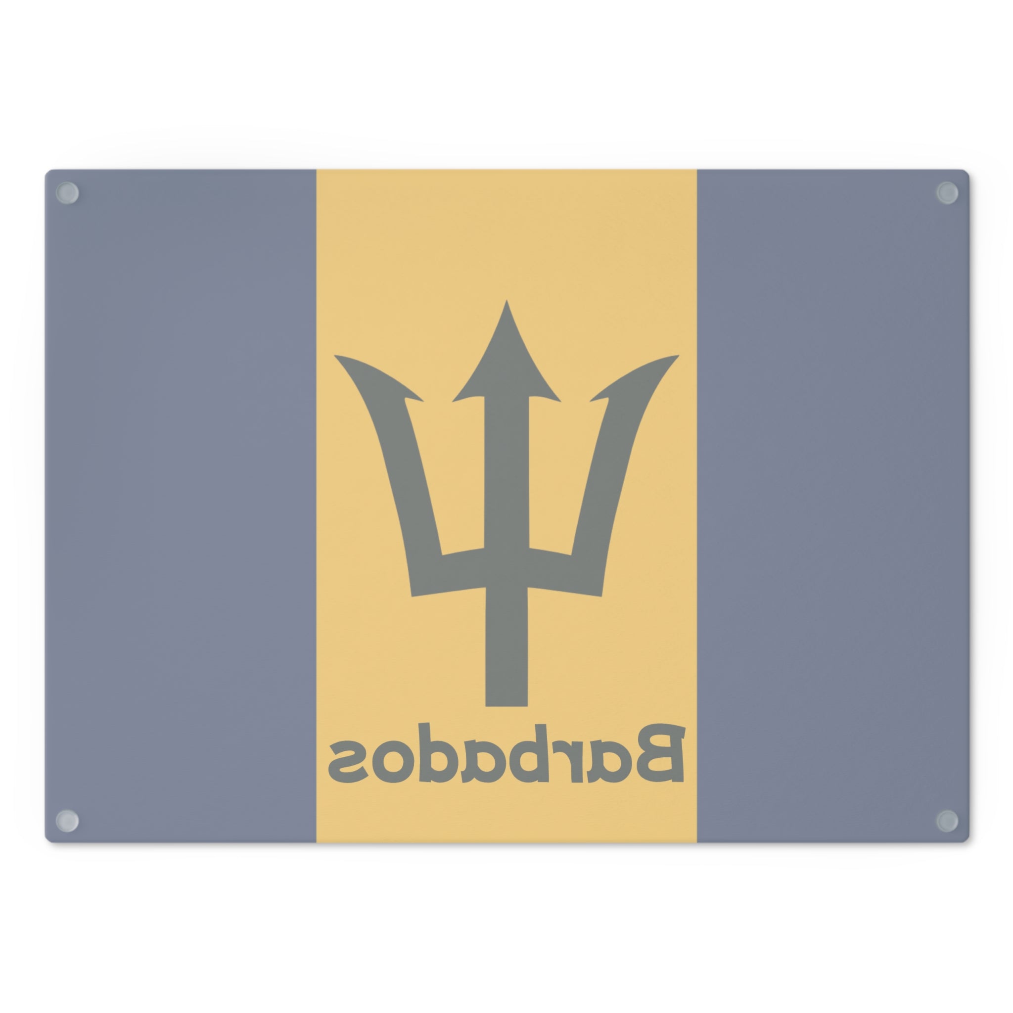 Barbados Flag Cutting Board - Irie Blues Boutique