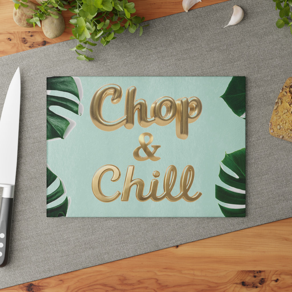 Chop & Chill Glass Cutting Board