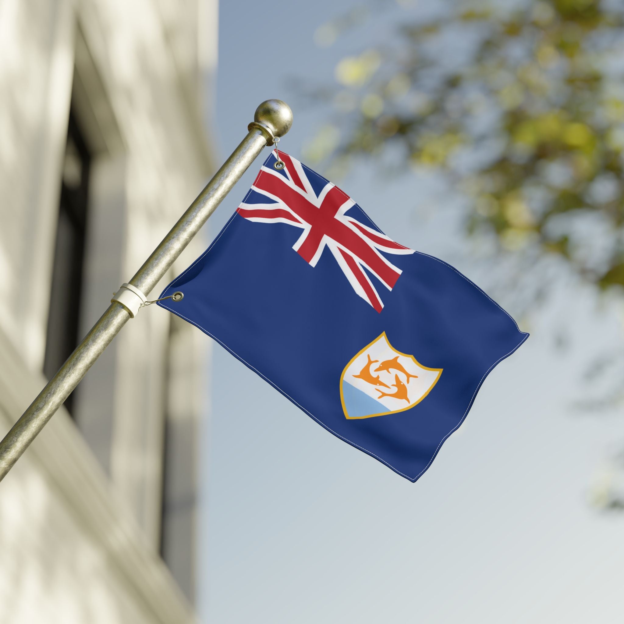 Anguilla Flag Double Sided Flag