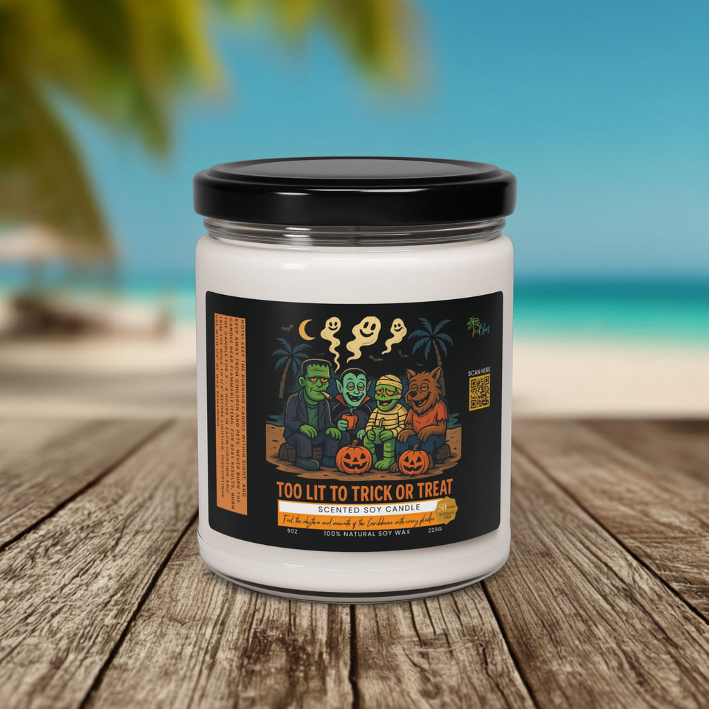 Too Lit to Trick or Treat Candle