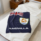Anguilla Flag Velveteen Plush Blanket