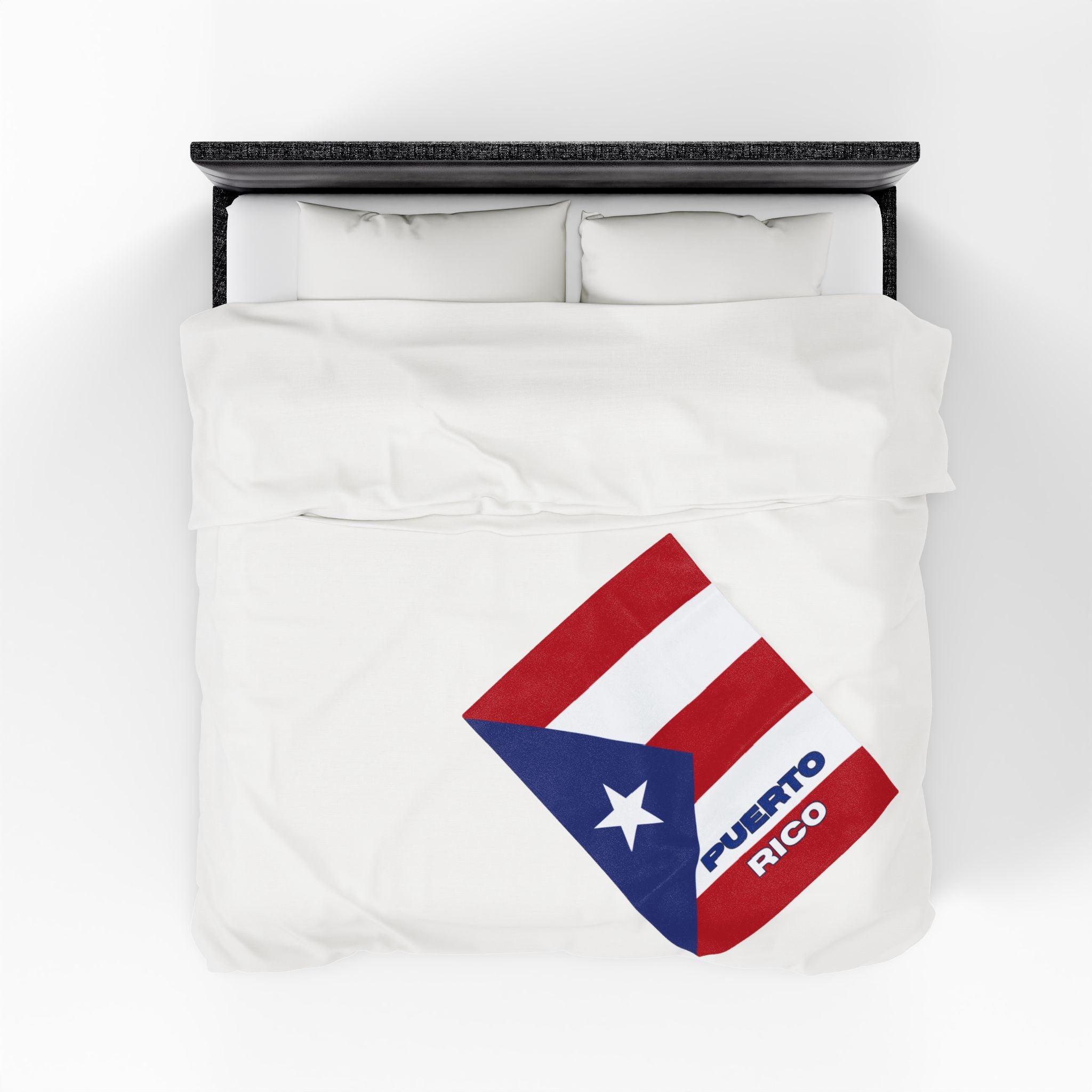 Puerto Rico Flag Velveteen Plush Blanket - Irie Blues Boutique