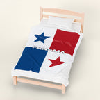 Panama Flag Velveteen Plush Blanket - Irie Blues Boutique
