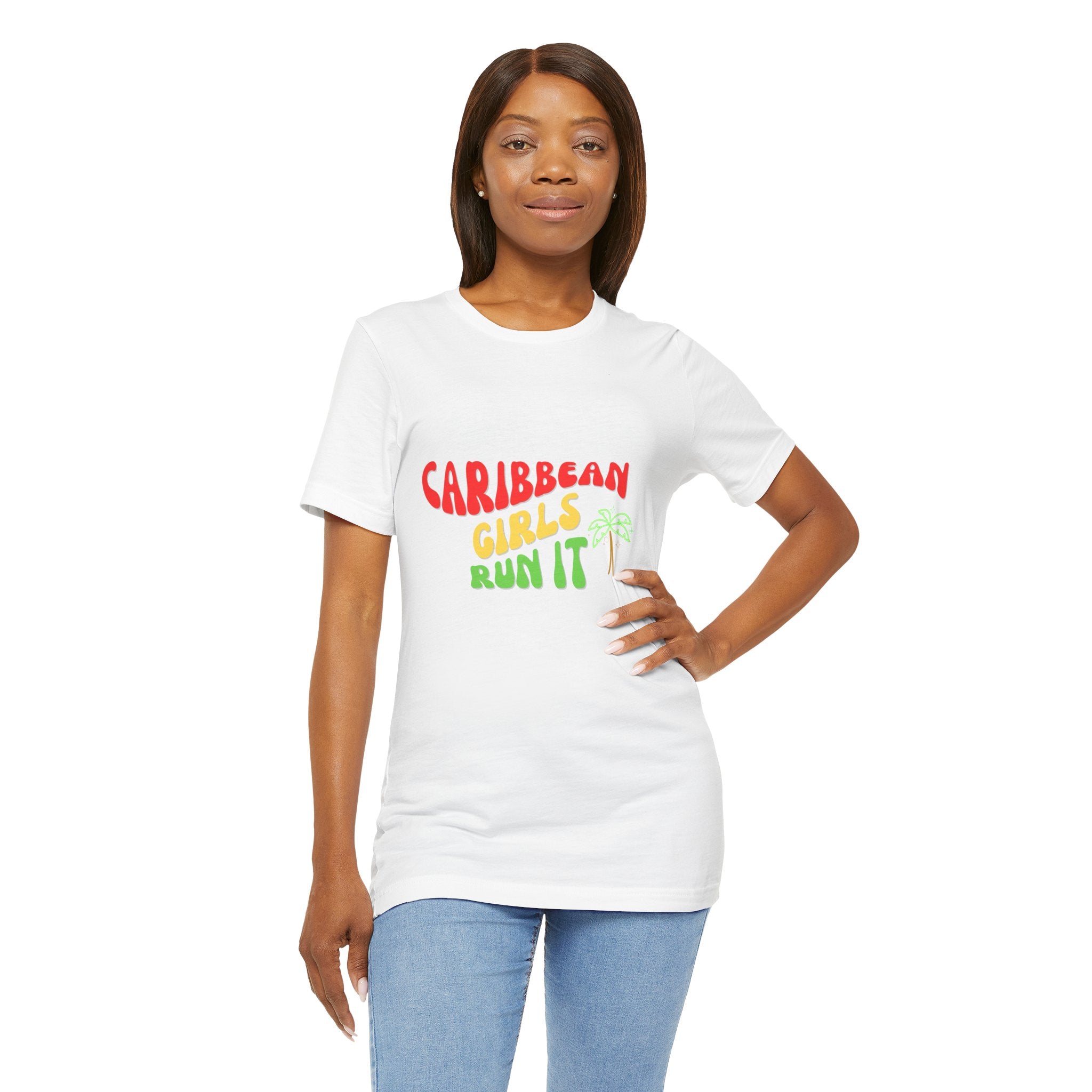 Caribbean Girls Run It Tee Reggae Retro Tee - Irie Blues Boutique