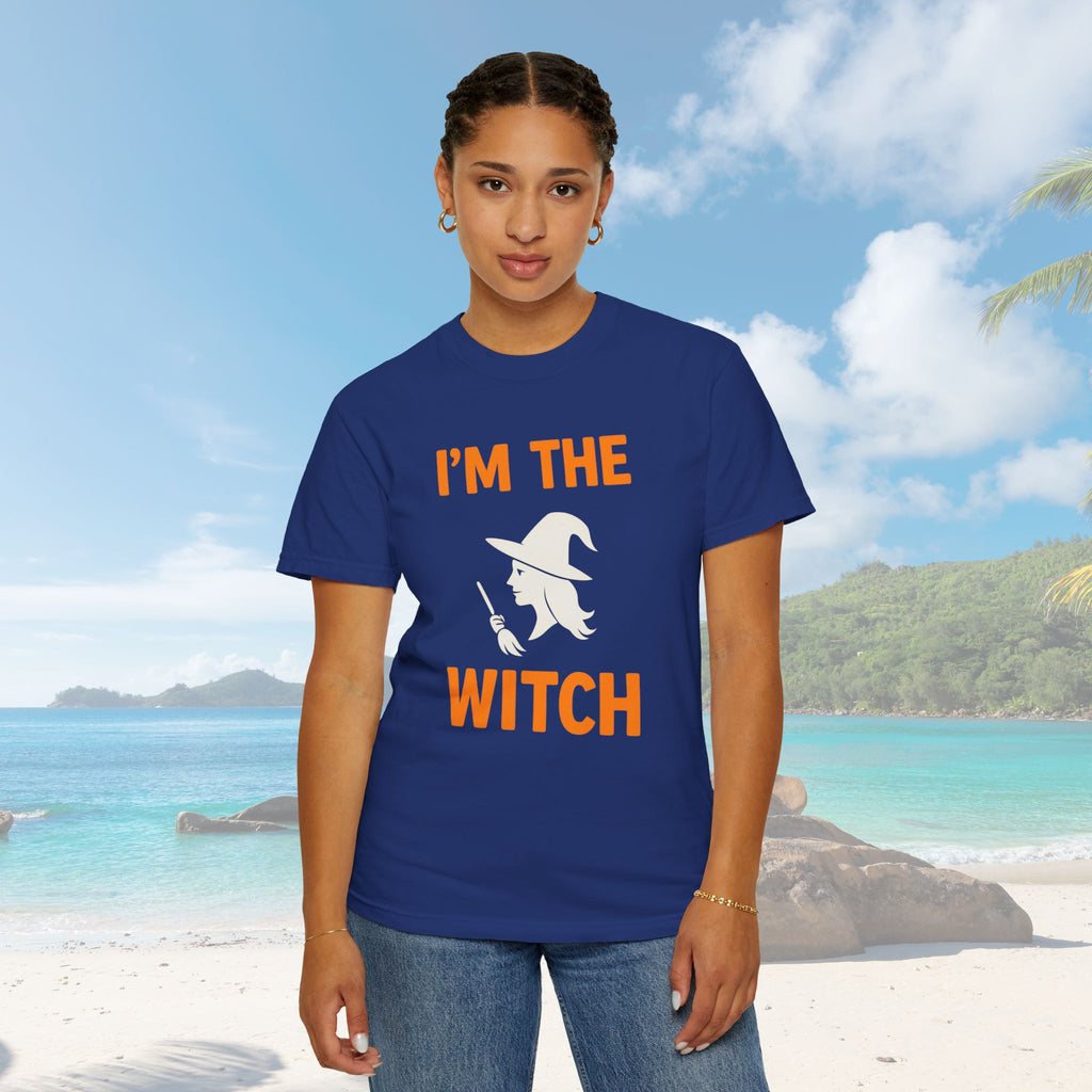 I'm The Witch Adult Costume Spooky Ghost Tshirt, Halloween T-shirt - Irie Blues Boutique