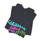 Caribbean Gyals Run It Tee Retro Tee - Irie Blues Boutique