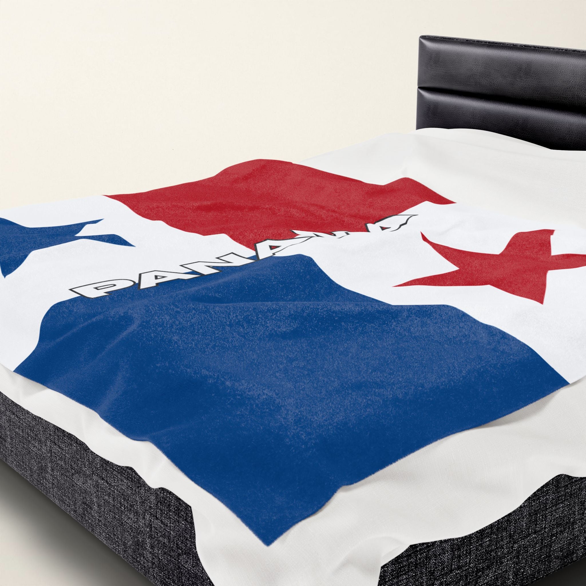 Panama Flag Velveteen Plush Blanket - Irie Blues Boutique