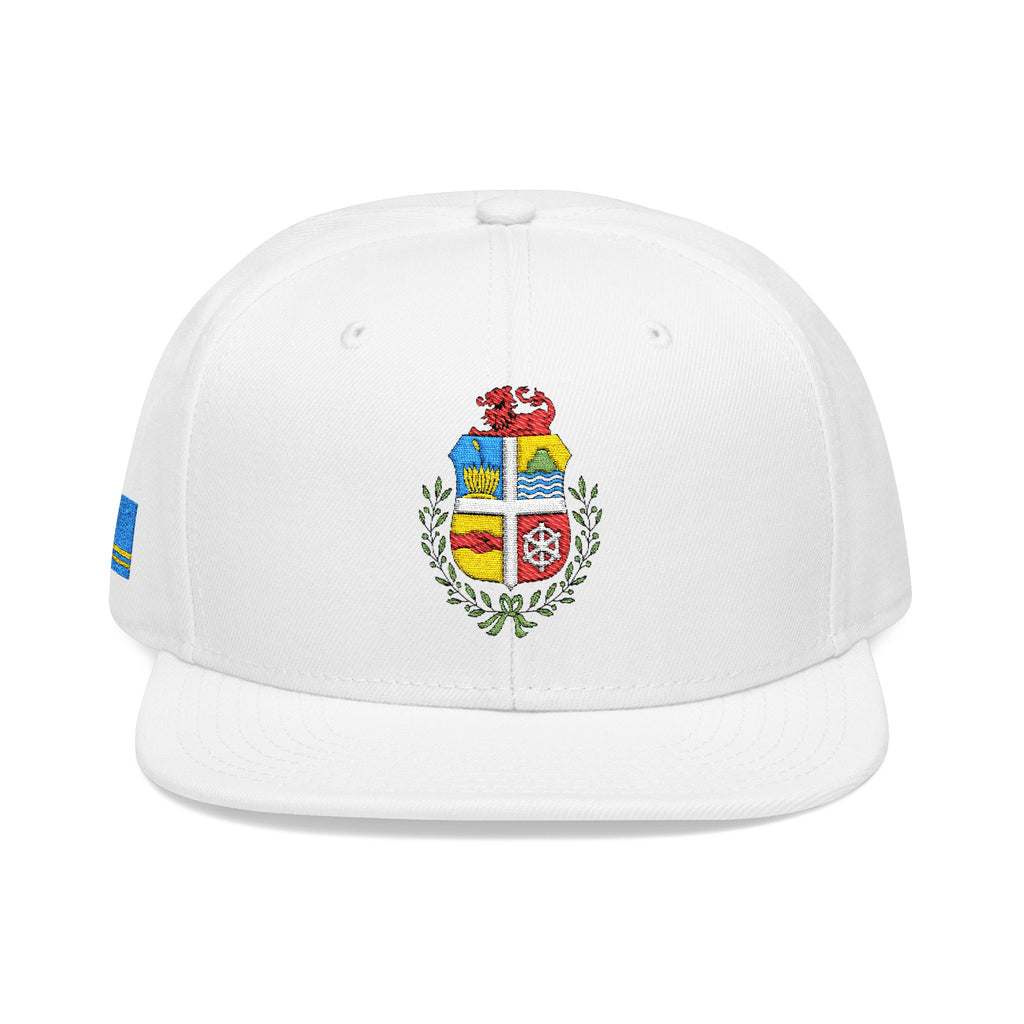 Aruba Coat of Arms Embroidered Snapback Hat - Irie Blues Boutique