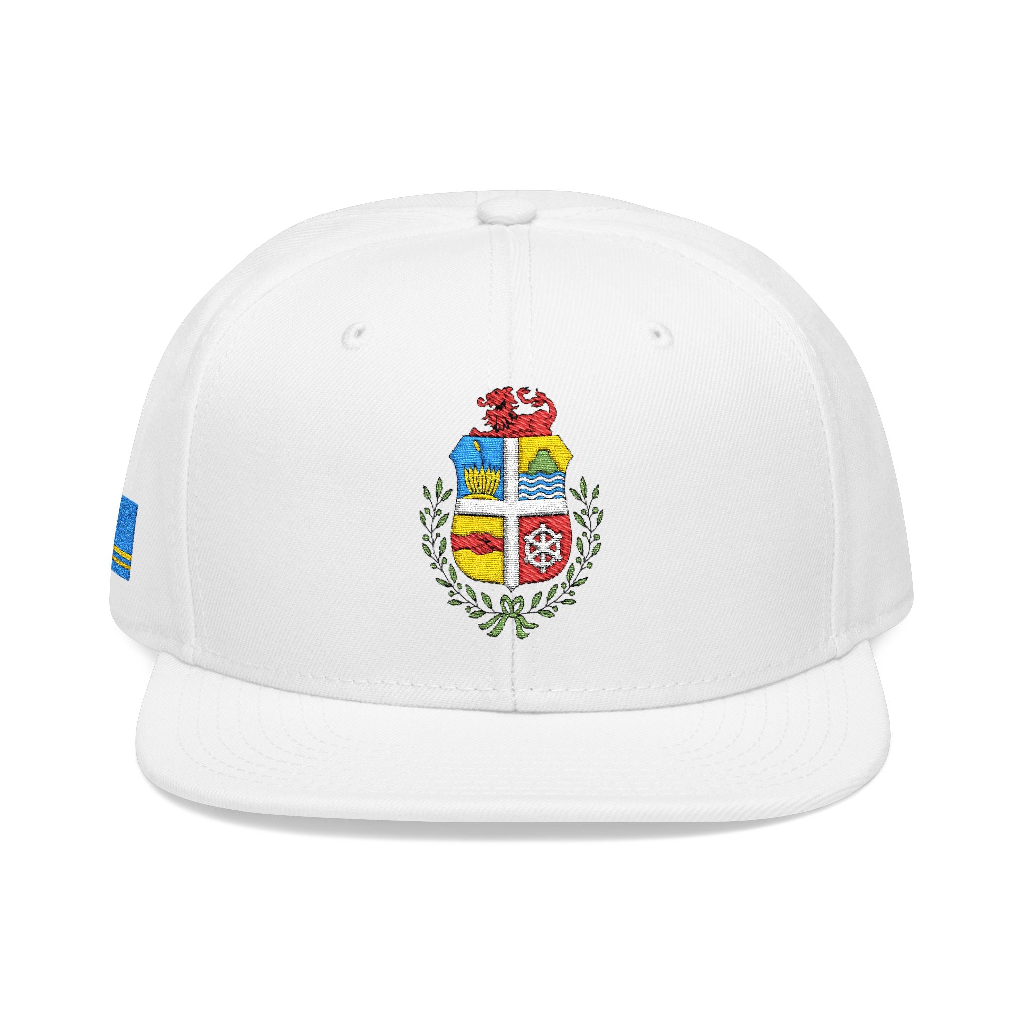 Aruba Coat of Arms Embroidered Snapback Hat - Irie Blues Boutique