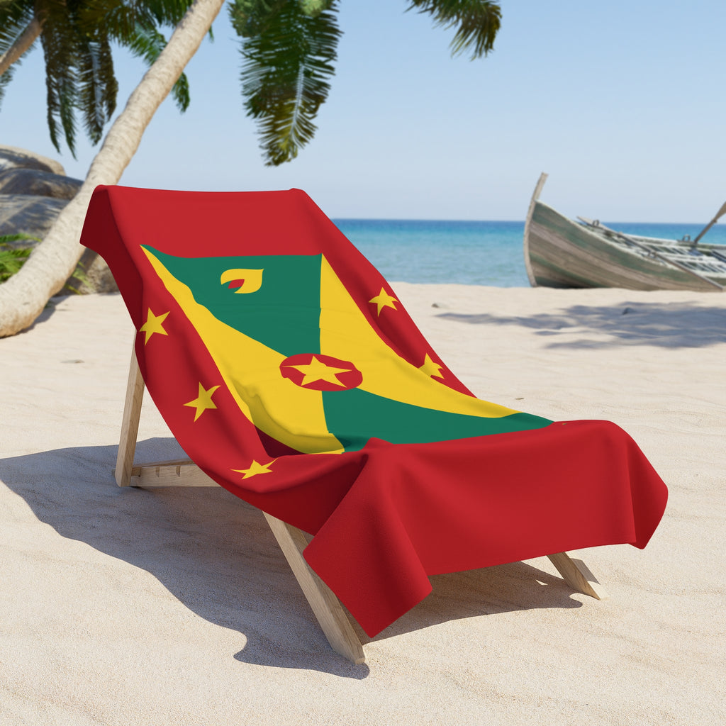 Grenada Flag Beach Towel - Irie Blues Boutique
