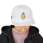 Aruba Coat of Arms Embroidered Snapback Hat - Irie Blues Boutique