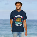 Love In Paradise Couples Personalized Date T-Shirt - Irie Blues Boutique