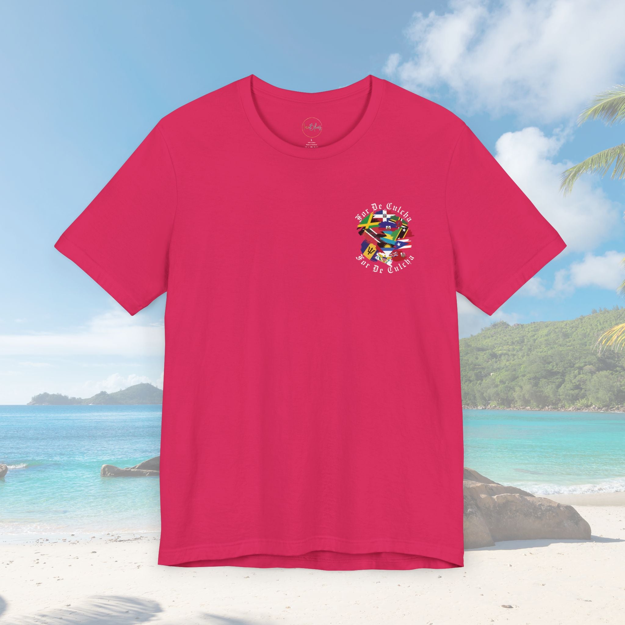 For The Culture Caribbean Flags Unisex T-Shirt - Irie Blues Boutique