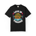 Love In Paradise Couples Personalized Date T-Shirt - Irie Blues Boutique