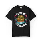 Love In Paradise Couples Personalized Date T-Shirt - Irie Blues Boutique