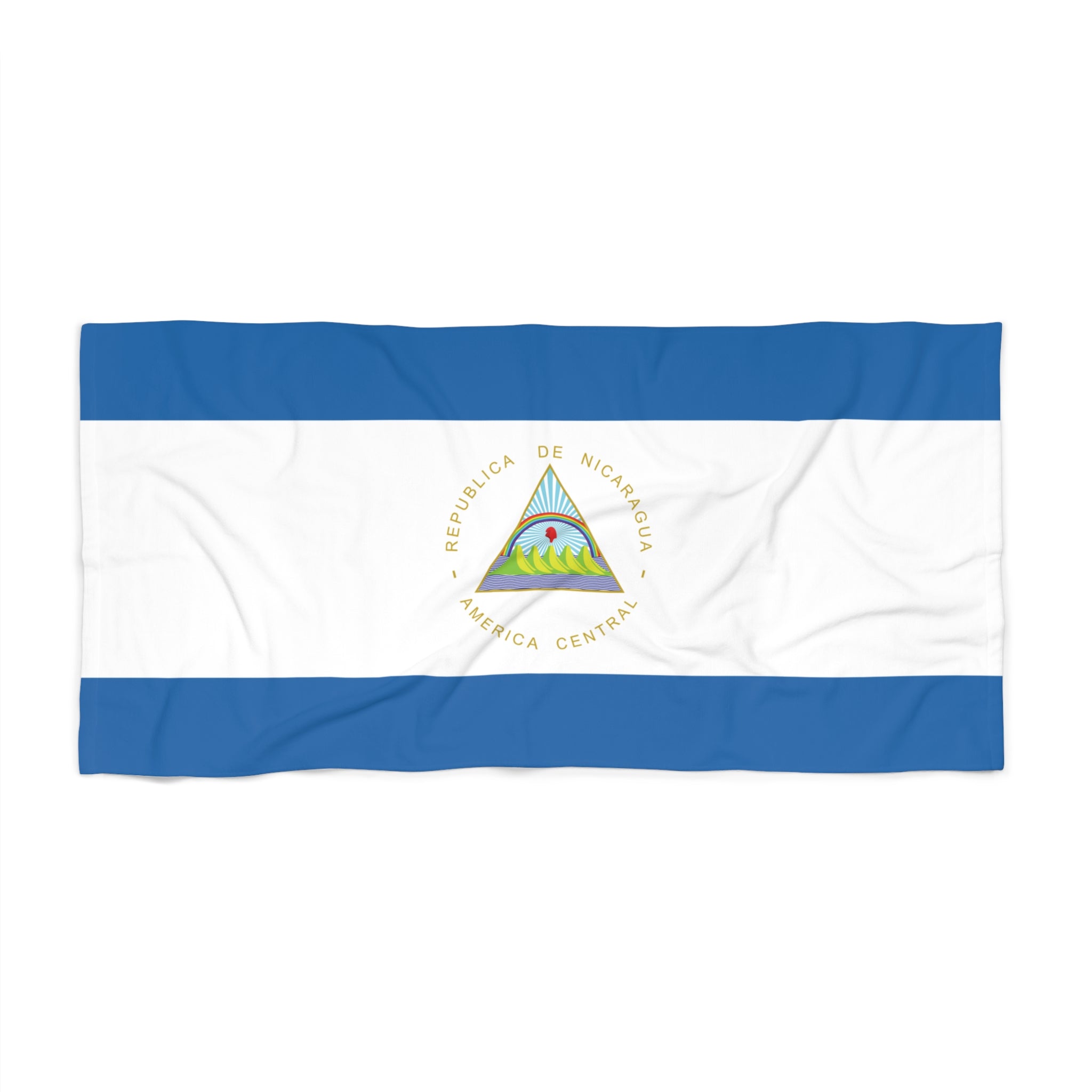 Nicaragua Flag Beach Towel