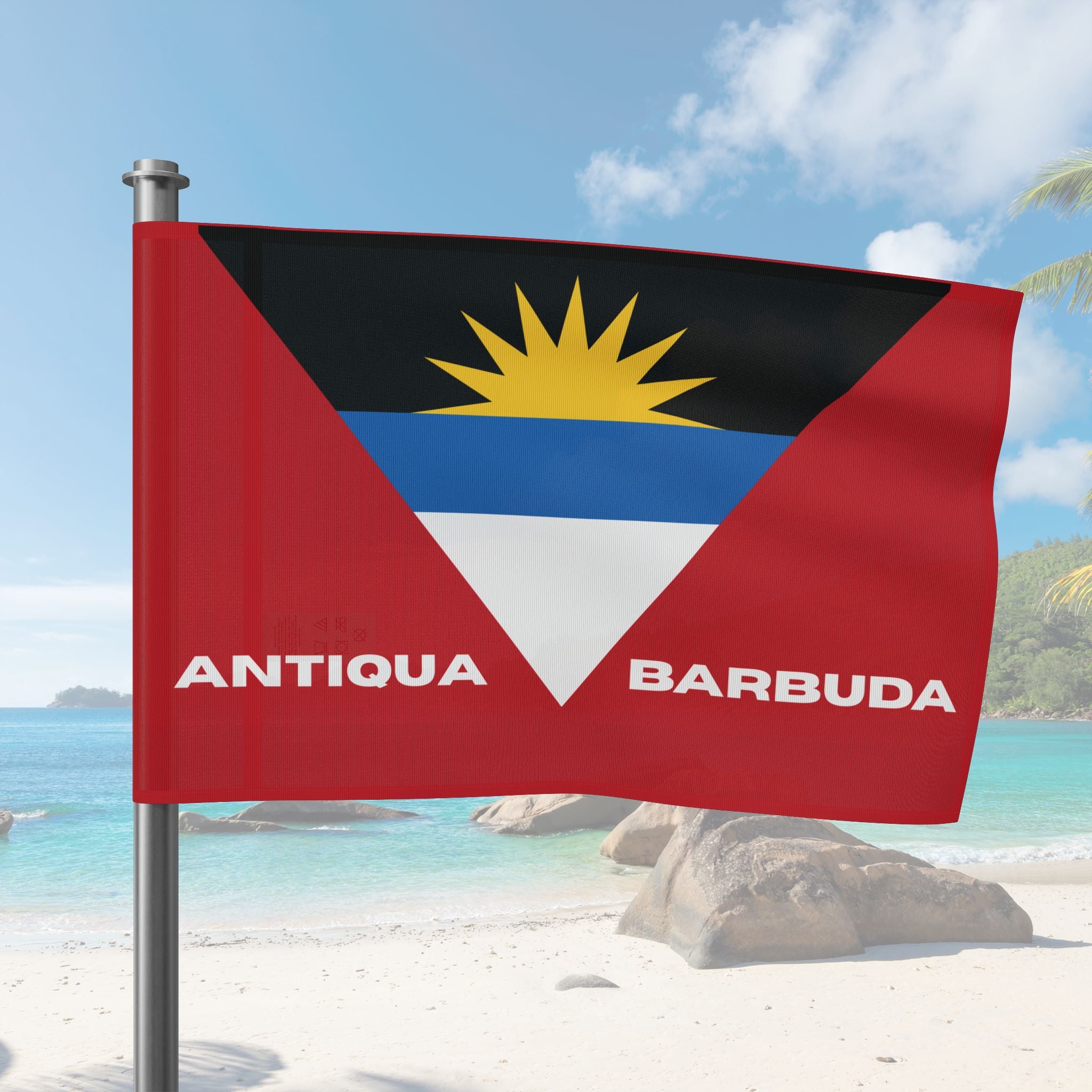 Antigua and Barbuda Flag Wall Art - Irie Blues Boutique