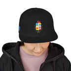 Aruba Coat of Arms Embroidered Snapback Hat - Irie Blues Boutique