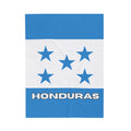 Honduras Flag Velveteen Plush Blanket - Irie Blues Boutique