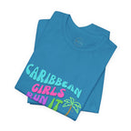 Caribbean Gyals Run It Tee Retro Tee - Irie Blues Boutique