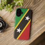 Saint Kitts and Nevis Flag Tough Phone Case -USVI Protective Phone Cover, Caribbean Flag Design, Flag Lover Gift, Island Phone Accessories, - Irie Blues Boutique