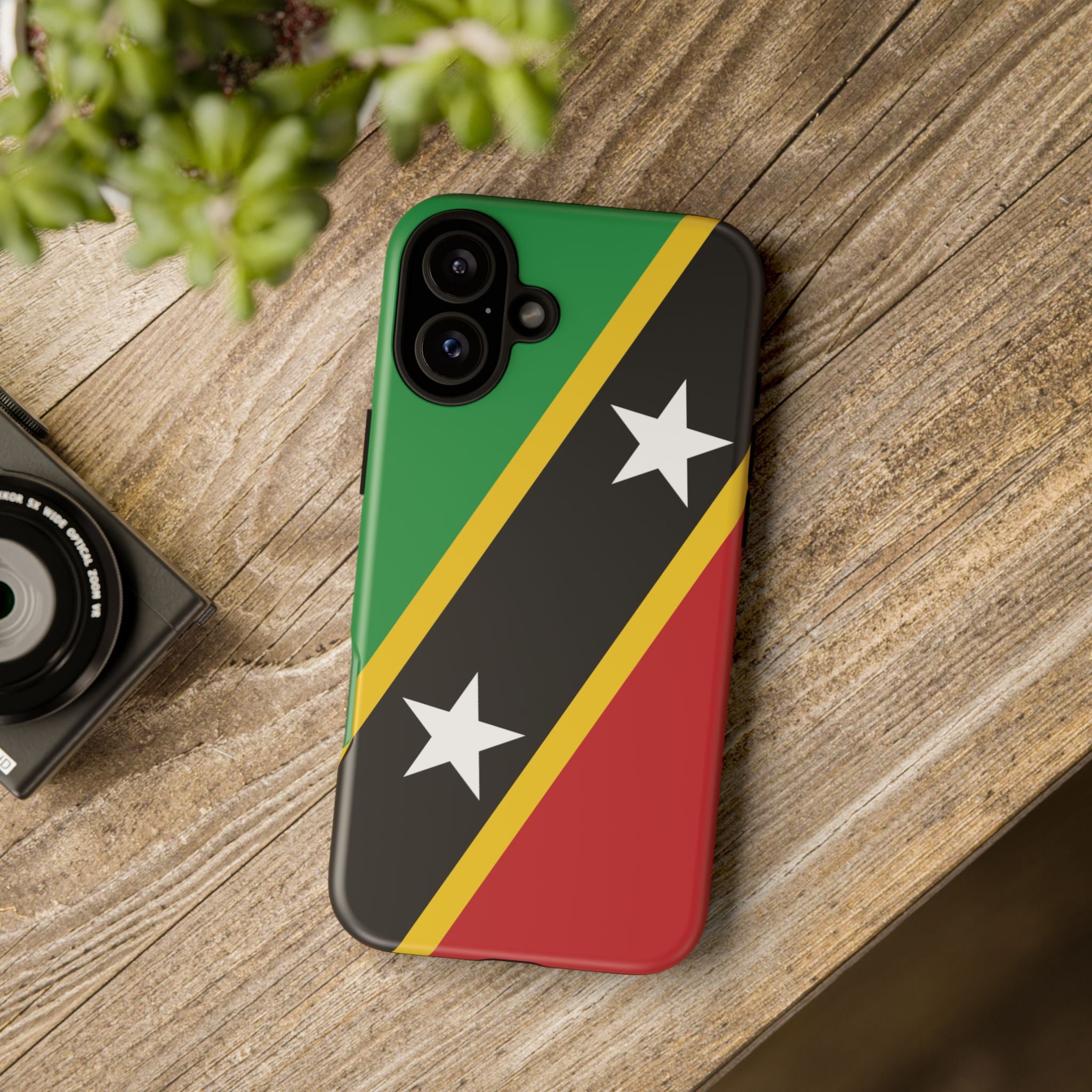 Saint Kitts and Nevis Flag Tough Phone Case -USVI Protective Phone Cover, Caribbean Flag Design, Flag Lover Gift, Island Phone Accessories, - Irie Blues Boutique