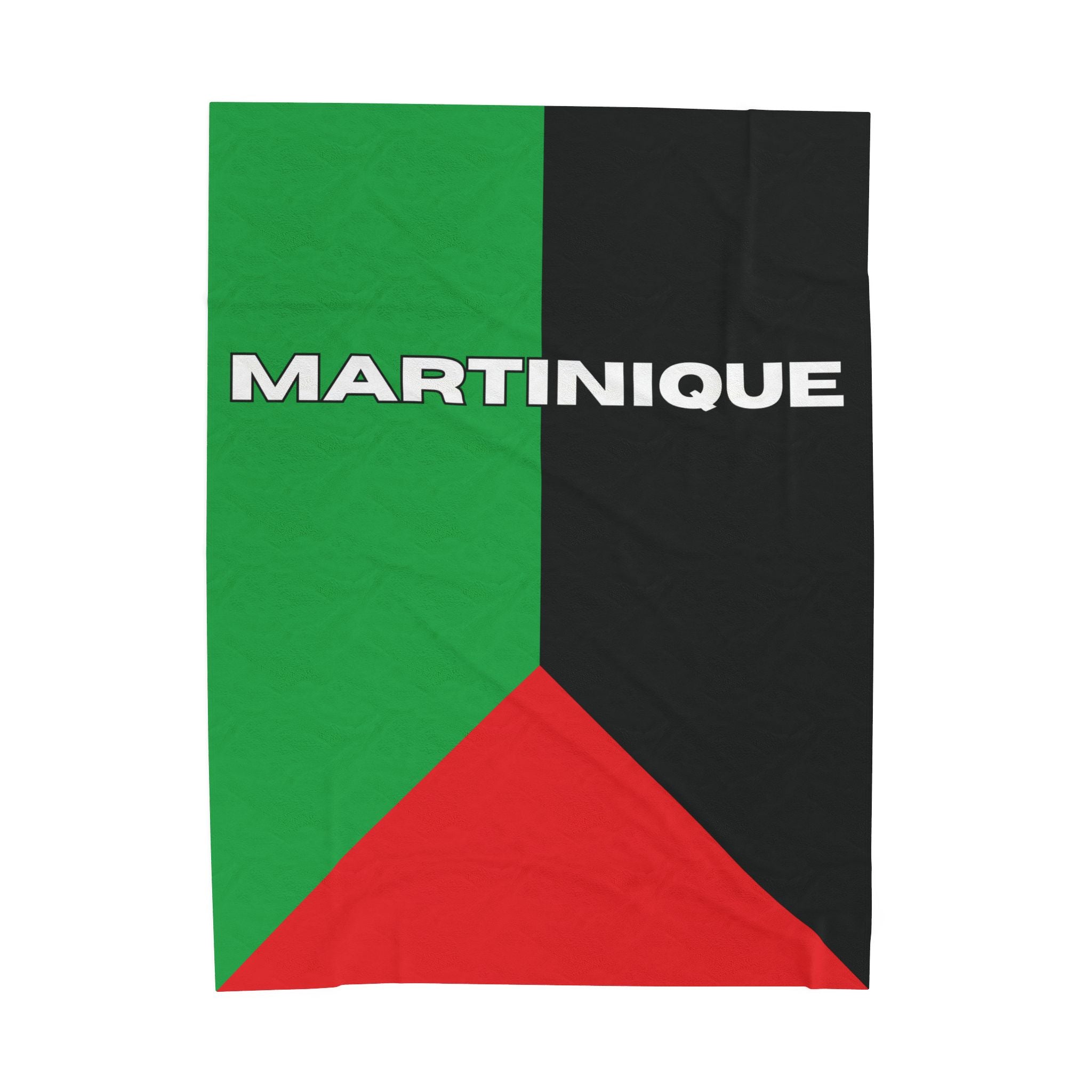 Martinique Flag Velveteen Plush Blanket - Irie Blues Boutique