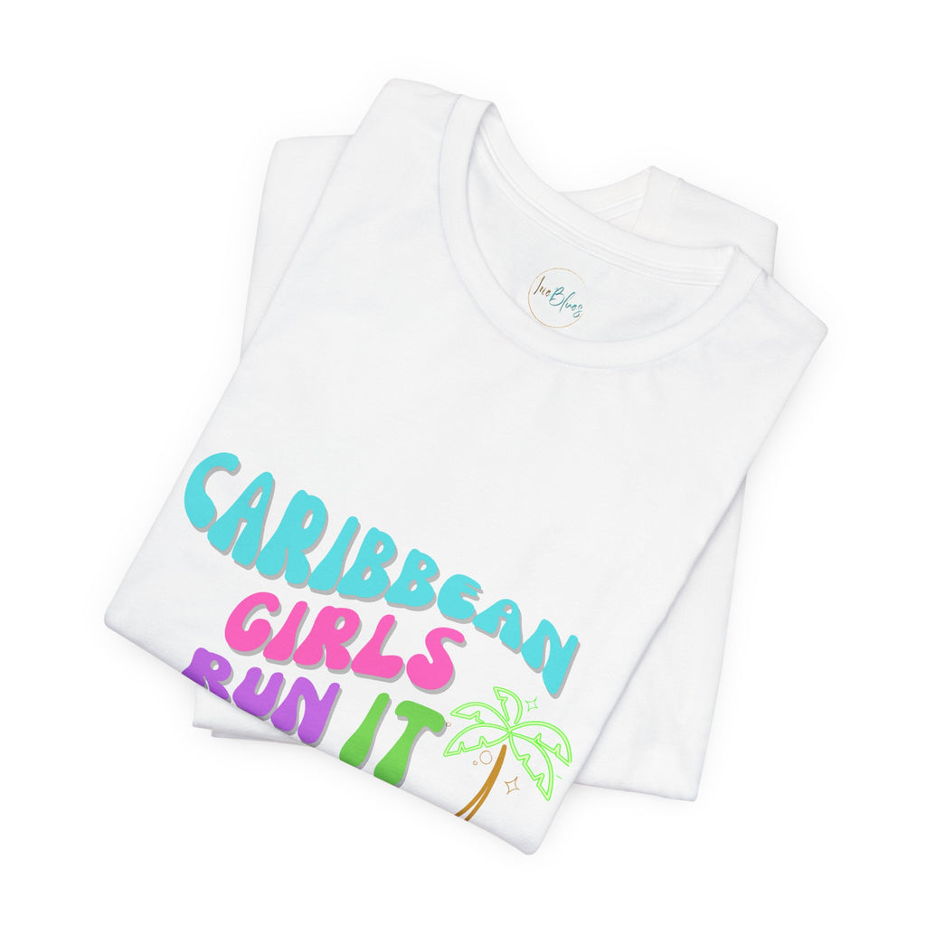 Caribbean Gyals Run It Tee Retro Tee - Irie Blues Boutique